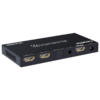 Ymiko B12SA 1×2 HDMI 2.0 Splitter Aluminium Alloy with Scaler/Audio Extract 100‑240V HDCP 2.2 and HDCP 1.4