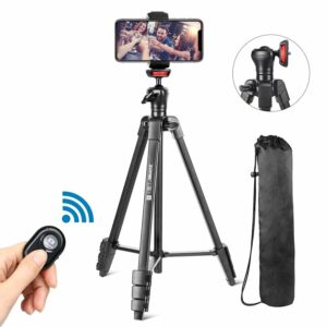 ZOMEi T50 Phone Compact Video 54 inch Aluminum Travel Selfie Tripod For Cellphone