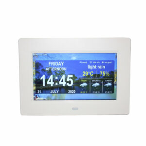 7inch WiFi Digital Photo Frame Alarm Clock Time Date Month Year Weather Forecast Clock