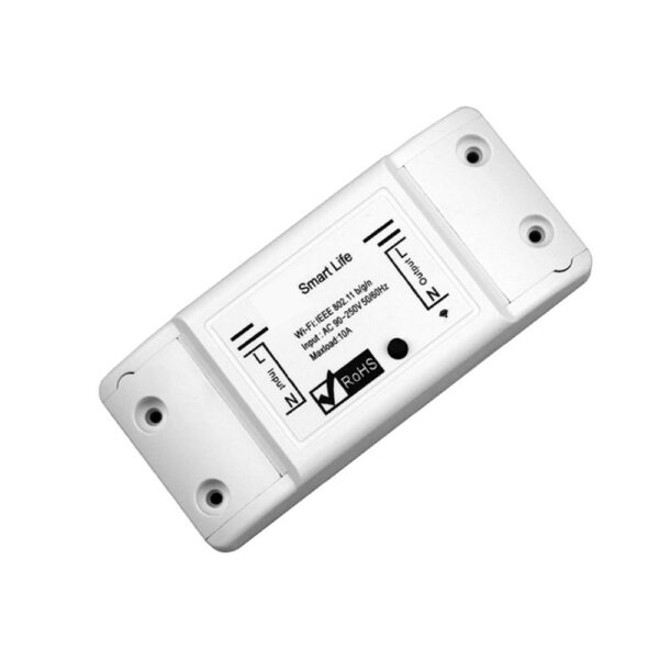 10A Smart Light Switch DIY WiFi Module APP Remote Control Universal Breaker Timer Works with Smart Life APP Alexa Google Home