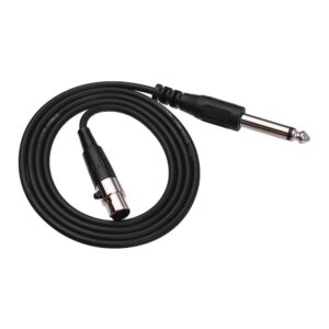 1M 3-Pin Mini XLR Connetor to 6.35mm Audio Mic Cable for Microphone Amplifiers Audio Mixer Speaker