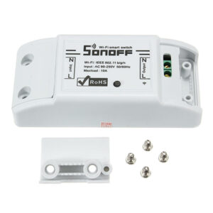 2Pcs SONOFF® Basic 10A 2200W WIFI Wireless Smart Switch Remote Control Socket APP Timer AC90-250V 50/60Hz Works with Amazon Alexa Google Home Assistant Nest IFTTT
