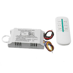 4 Way Digital Switch Wireless Remote Control Sleep AC180-240V