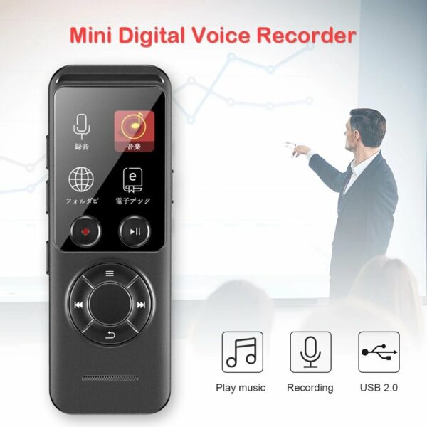 A17 Professional Voice Recorder Rechargeable 20H Digital 8GB Professional Voice Recorder Sound Recording Pen
