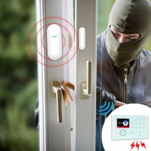 ANGUS AW201 Tuya Smart Wifi Door Window Open Closed Sensor Detector Home Burglar Intruder Security Alarm Work with Alexa Google