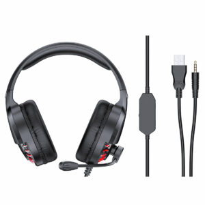 AWEI ES-770i Gaming Headset Over-ear 3.5mm USB Led Light Stereo 7.1 Bass Sound 50mm Speaker Game Headphone With Microphone