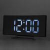 Alarm Clock LED Mirror Display Digital Temperature Snooze Table USB Charging
