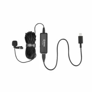 BOYA BY-DM10 UC Digital Lavalier Microphone Omnidirectional Coller Clip-on Video Mic for Type-C Smartphone Tablet USB Computer Laptop PC