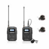 BOYA BY-WM6S UHF Wireless Lavalier Microphone System Omnidirectional Compatible with Smartphone Mic for DSLR Cameras Interviews