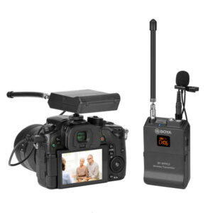Boya BY-WFM12 VHF Lavalier Lapel Microphone Receiver Transmitter for DSLR Camera Smartphone