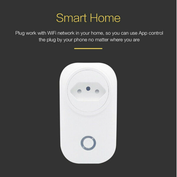 Brazil Tuya & WIFI 16A Smart Socket Br Plug Work With Alexa Google Home Energy Monitor - Plug Br