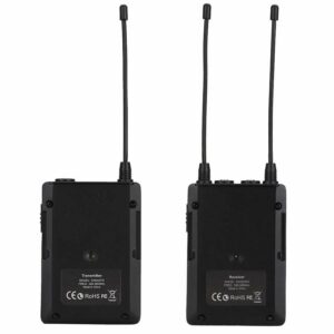 COMICA CVM-WM200C UHF 96 Channel 1R1T 120m Wireless Microphone Transmitters Receiver System for DSLR Camera