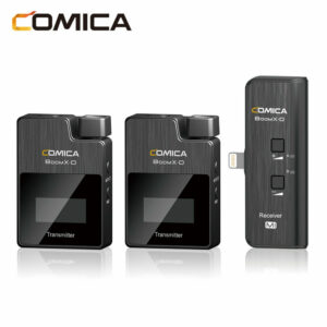Comica BoomX-D MI1 2T1R 2.4G Digital Wireless Lavalier Microphone for Lightning Port for iPhone Mobile Phones