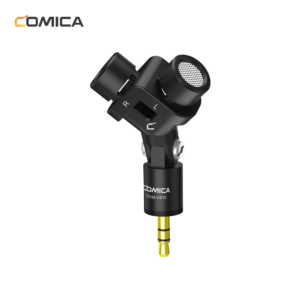 Comica CVM-VS10 XY Stereo Dual Microphone Mini Flexible 3.5mm Plug Microphone Mic For GOPRO Camera