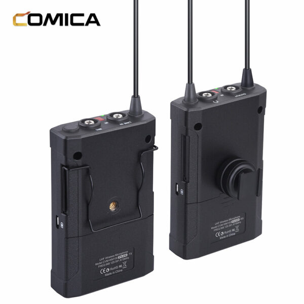 Comica CVM-WM100 Wireless Microphone 48 Channels UHF Professional Omnidirectional Wireless Microphone Smartphone Camera Studio Recording