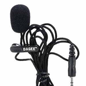 DAGEE DG-001 Portable Mini 3.5mm Jack Lapel Clip Microphone for Recording Speech Teaching