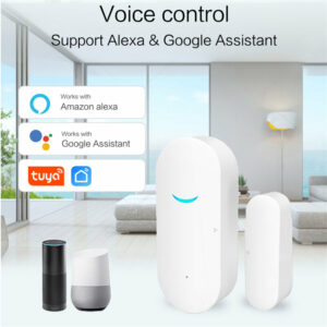 EARYKONG Tuya Smart WiFi Door&Window Sensor PIR Detectors Wifi Home Alarm Compatible With Alexa Google Home Tuya APP