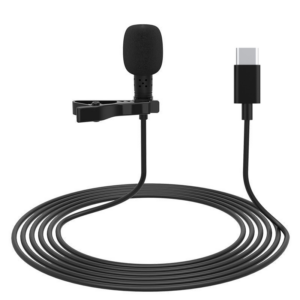 Elebest TYPE-C Lavalier USB Microphone Omnidirectional Pointing Condenser Microphone for Computer Game Anchor Live K Song Conference