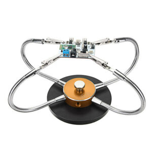 Full Aluminum Alloy 4 Arms Soldering Station CNC Base PCB Fixture Universal Strange Third Hand Welding Tools