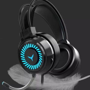 G60 7 Color Breathing Lamp Stereo Hifi Surround Sound Wired Headphones with Microphone for PC Laptop Game Headset