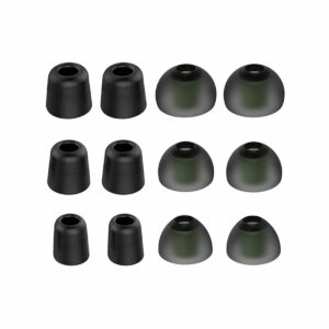 INSMA 3 Pairs of Memory Foam Tips 3 Pairs of Silicone Earbuds Replacement Noise Isolating Ear Pads for Earphone