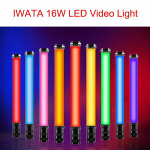 IWATA 16W Master R E Handheld RGB Colorful Full Color Lce Stick LED Video Light OLED Display with 2200mAh Built-in Battery