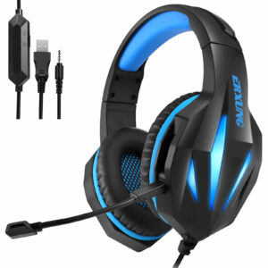 J5 Gaming Headset Wired Stereo Sound LED Light Headsets Noise-cancelling Game Headphones With Mic