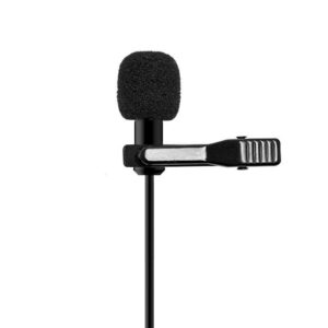 L1 Lavalier Microphone Rechargeable Lapel Condenser Clip-on Handsfree Collar Mic for Mobile Phone DSLR Camera PC Laptop