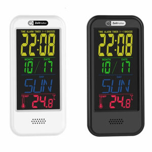 LCD Color Screen Digital Clock Electronic Alarm Clock with Countdown Temperature Clock