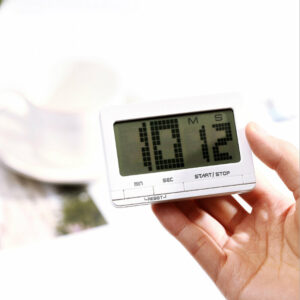 LED Digital Display Alarm Clock Kitchen Baking Timing Reminder Timer with Calendar For Home Office Travel