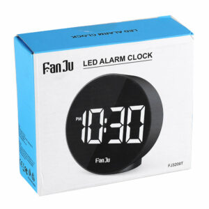 LED Electronic Alarm Clock With Voice-controlled Temperature Bedside Alarm Clock Creative Mirror Clock
