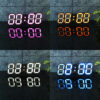 Large Modern Design Digital Led Wall Clock Watches 24 Or 12-Hour Display