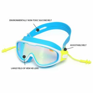 Swim Glass Anti-Fog UV Protection Clear Wide Vision