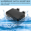 Outdoor Wall Single Double Socket Waterproof Box Dustproof Plug Socket Box 250V