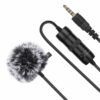 PULUZ PU427 6M 3.5mm Jack Microphone M1 Omnidirectional Condenser Microphone Recording Live Vlogging Video Lavalier Microphone