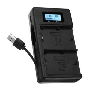 Palo LP-E6-C USB Rechargeable Battery Charger Mobile Phone Power Bank for Canon LP-E6 DSLR Camera Battery with LED Indicator