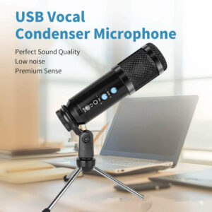 Professional USB-900 Condenser Microphone Studio Karaoke Micro Recording USB Microphone with Tripod