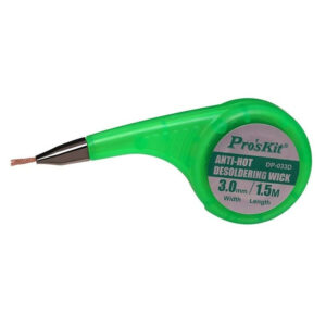 Pro'sKit Anti-Hot Desoldering Wick BGA Braid Copper Wire Solder Remover 1.5mm 2mm 2.5mm 3mm Width