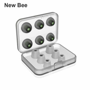 QCY New Bee NB-M1 Memory Foam Ear Caps Slow Rebound Full Memory Sponge Silicone Earplug In-Ear Noise Reduction Earmuff Silicone Ear Caps
