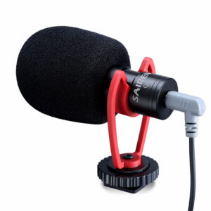 SAIREN Q1 Video Microphone On-Camera Mini Condenser Recording Interview Vlog Mic for Phone DSLR Osmo Pocket Mobile
