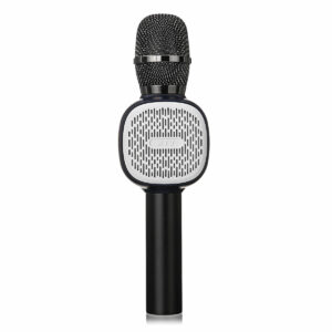 SGODDE Wireless Bluetooth Karaoke Microphone Portable KTV Speaker Recorder with LED Dance Lights
