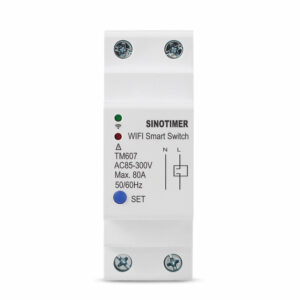 SINOTIMER TM607 Tuya 80A 85-300V Smart WiFi Timer Mobile Phone APP Home Remote Control Timer Countdown Time Switch Work with Alexa Google Home