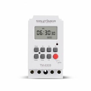 SINOTIMER TM630S-2 220V LCD Digital Programmable Timer Switch with Interval 1 Second Power Direct Output
