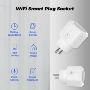 SMATRUL BSD33 Tuya Wifi Smart Socket Switch 16A EU Plug Mobile APP Remote Control Voice Control Switch