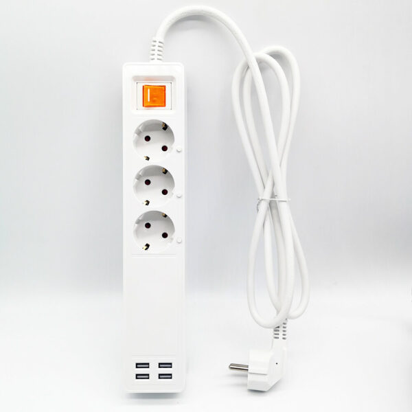 Smart Wifi Power Strip Outlets EU Plug Extension USB Socket with 4*USB/3 AC EU Socket Work with Alexa Google Home