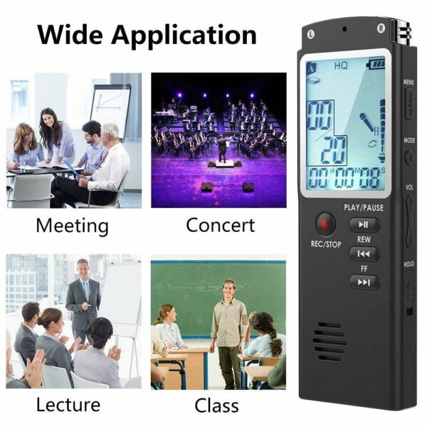 T60 8GB/16GB/32GB Voice Recorder USB Professional 96 Hours Dictaphone Digital Audio Voice Recorder With WAV MP3 Player