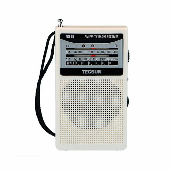 TECSUN R-218 Radio Pocket Receiver FM AM Campus Radio with Built-in Speaker Portable Gifts for the Elderly