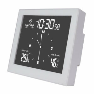 TS-WP10 Multifunctional Bathroom Temperature and Humidity Alarm Clock LCD Screen Waterproof Home Desktop Creative Timer