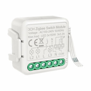 Tuya Smart Zigbee3.0 Switch Module With Neutral 3gang/ Way 100V-240V Wireless Light Switch Relay Compatible Alexa Google Home