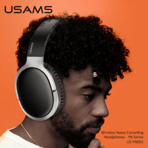 USAMS US-YN001 Wireless bluetooth Headset 40mm Driver 3D Surround Sound HIFI Noise Reduction Headphones TF Card AUX-In Foldable Head-Mounted Earphones with Mic
